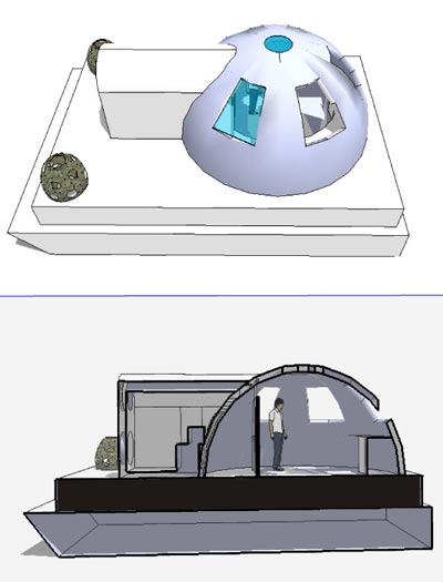 Schematics of the Waterford Habitat - AquaDome