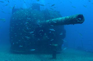 Forward gun HMAS Brisbane