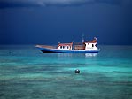 One of the day boats at Gangga Island Resort, Sulawesi