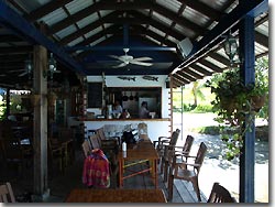 The Rainbow View Restaurant at Rose Gardens Resort, Palau.