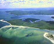 Aerial views mover Port Stephens area - Photo courtesy ATDW